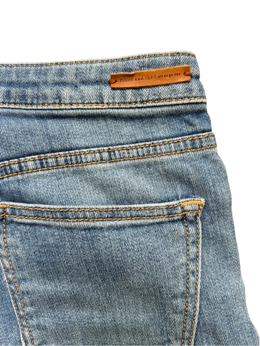 Pilcro and the Letterpress Wide Leg Crop Jeans Raw Hem Medium Wash 29 - Picture 8 of 9